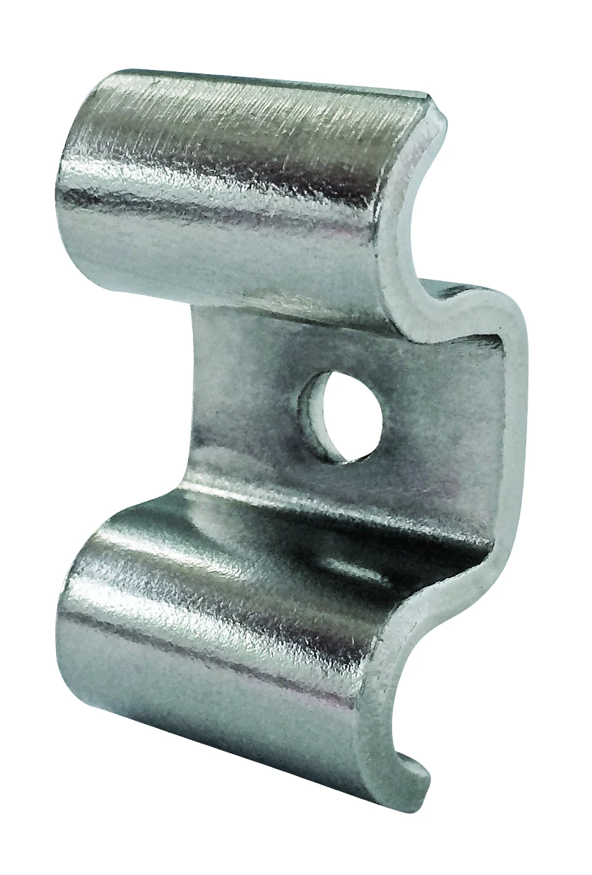 Quantum WLP-DMC Wire Louvered Panel Mounting Clip, Chrome, Pack of 4