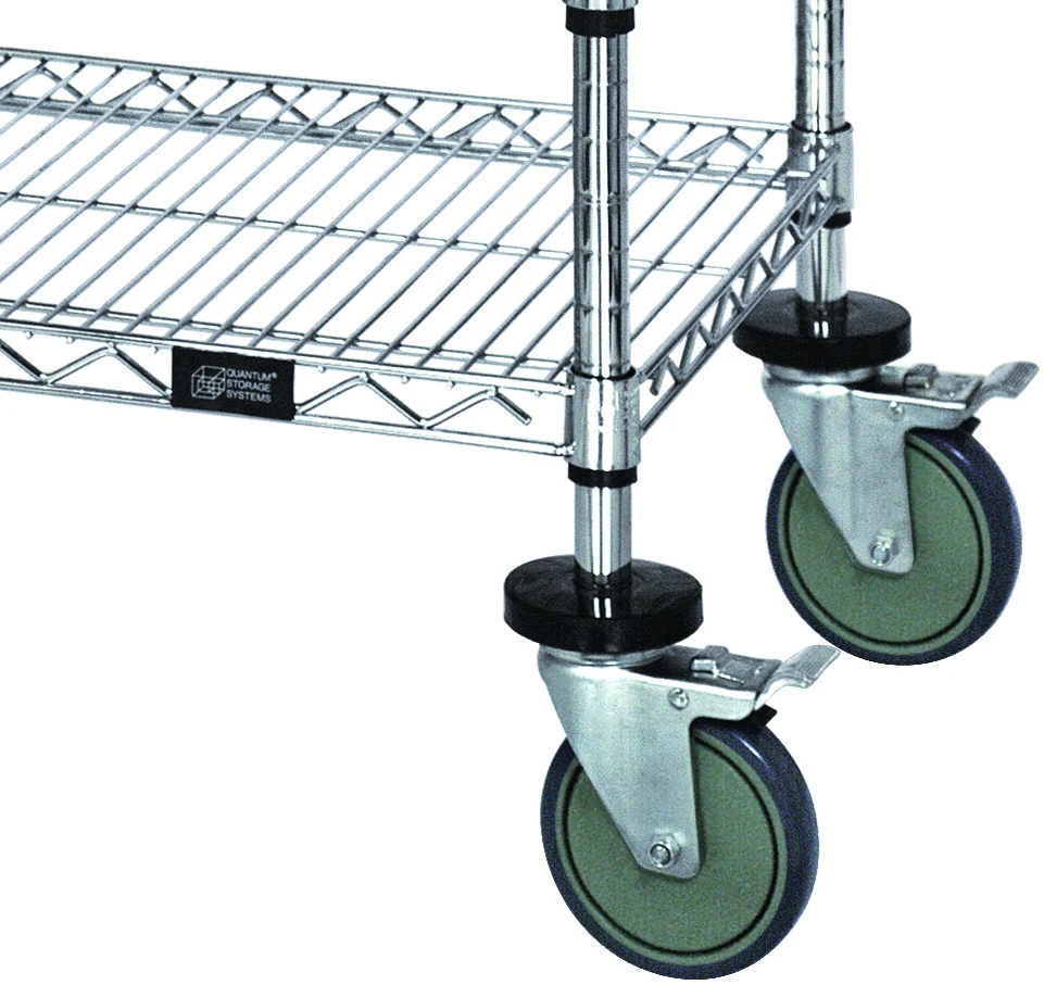 Quantum WR-00H-5DB Casters, 1500 lb capacity, Set of 5