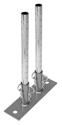 Quantum WR-DFP Double Seismic Foot Plate, Chrome — in use