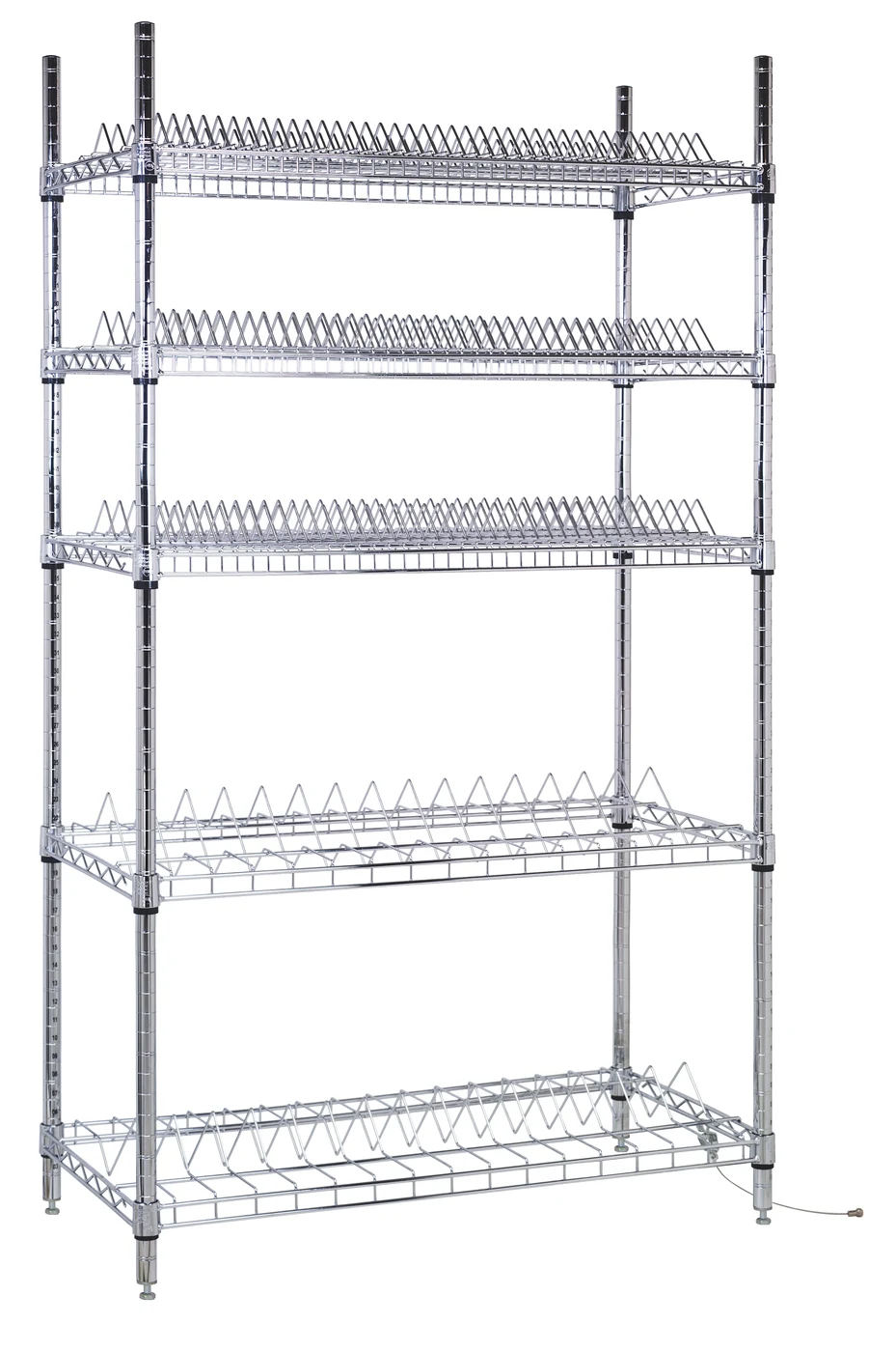 Quantum WR-R264C Reel Shelving Unit, 36"W x 18"D x 69"H, 400 lb capacity, Chrome