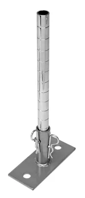 Quantum WR-SFP Single Seismic Foot Plate, Chrome — in use
