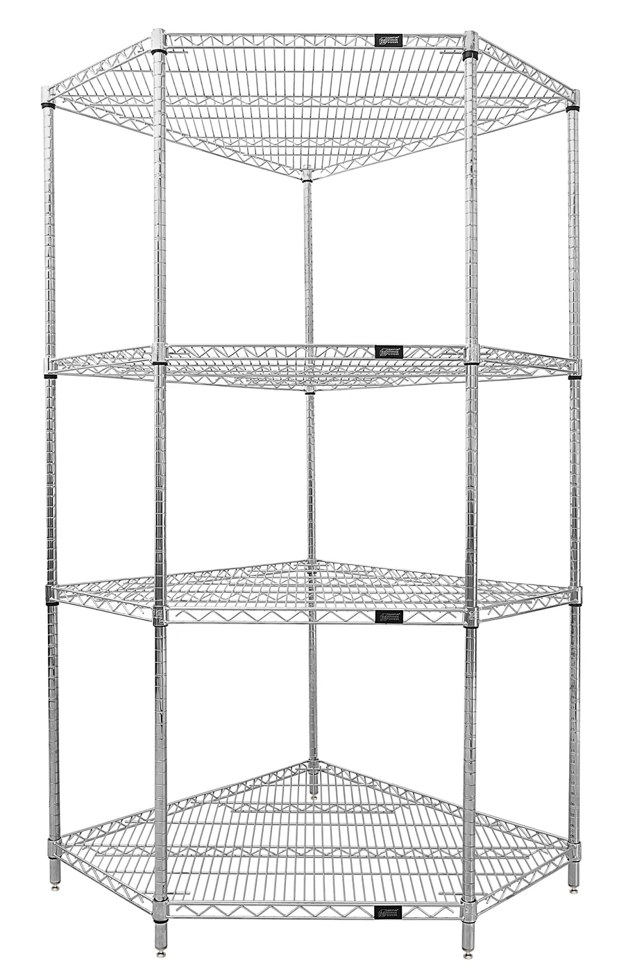 Quantum WR54-2442CRNC Wire Shelving, 700 lb capacity, Chrome