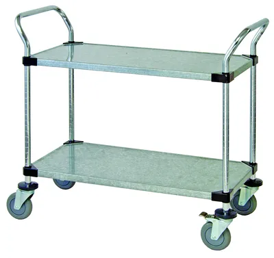 Quantum WRC-1830-2G Utility Cart, 30"W x 18"D x 37-1/2"H, 1200 lb capacity, Galvanized