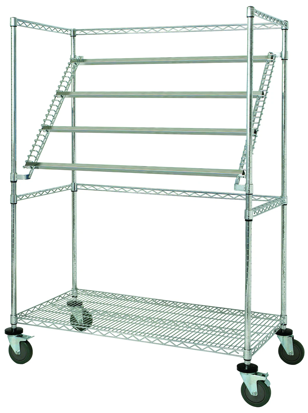 Quantum WRC-SW2460 Sterile Wrap Cart, 60"W x 24"D x 69"H, 1200 lb capacity, Chrome