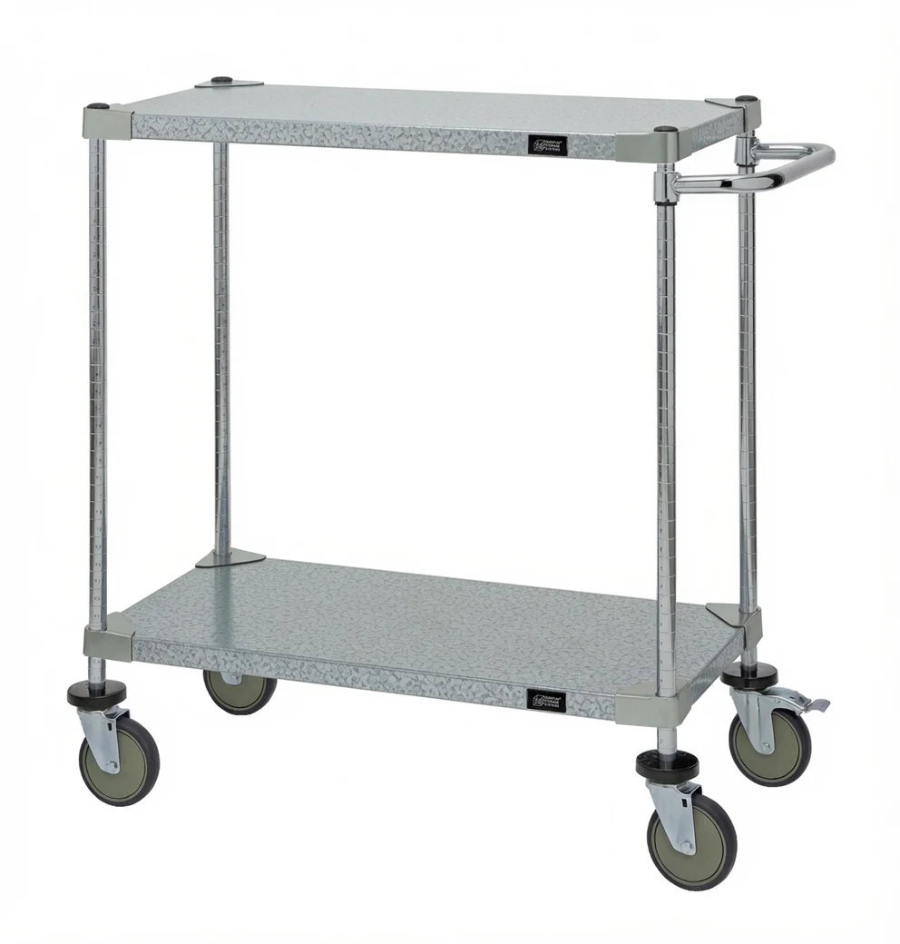 Quantum WRCP-2142-2G Utility Cart, 42"W x 21"D x 37-1/2"H, 1200 lb capacity, Galvanized