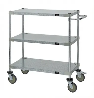 Quantum WRCP-1830-3G Utility Cart, 30"W x 18"D x 37-1/2"H, 1200 lb capacity, Galvanized