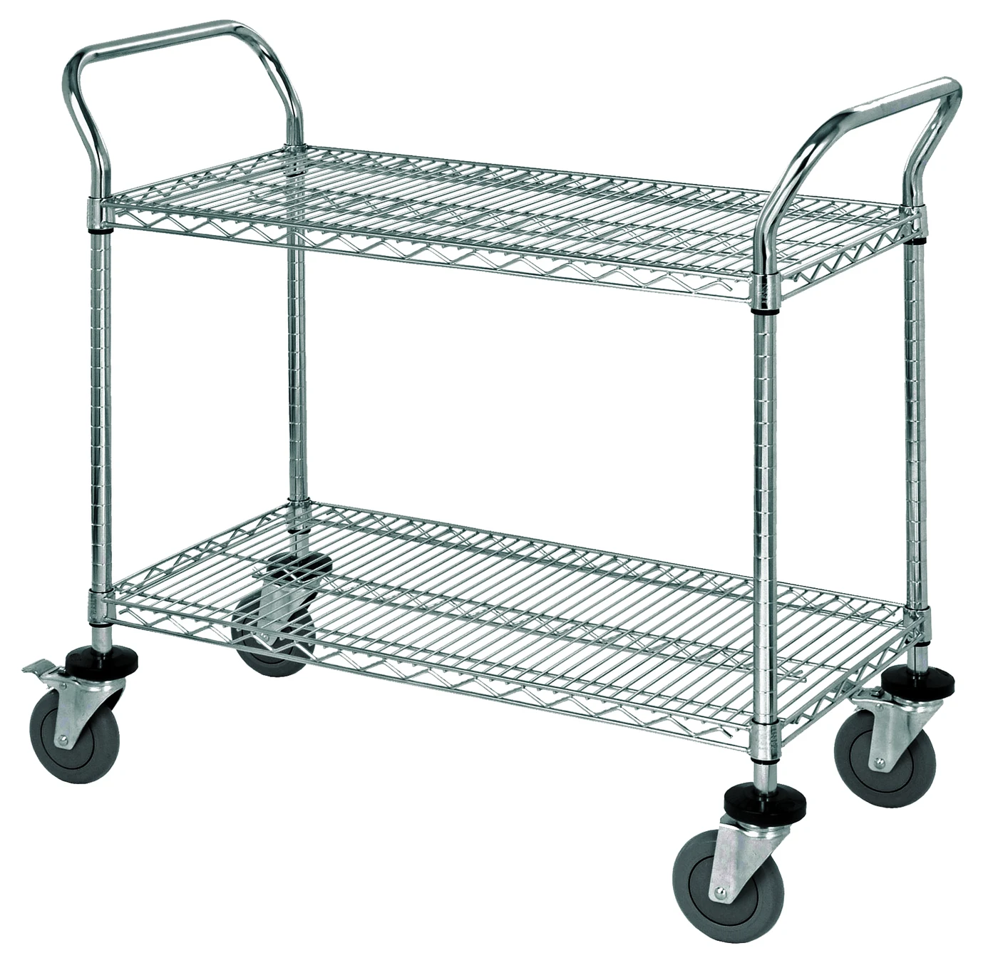 Quantum WRSC-2160-2 Utility Cart, 60"W x 21"D x 37-1/2"H, 1200 lb capacity, Stainless