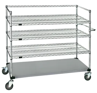 Quantum WRSC4-54-2448FS Utility Cart, 48"W x 24"D x 60"H, 1200 lb capacity, Stainless