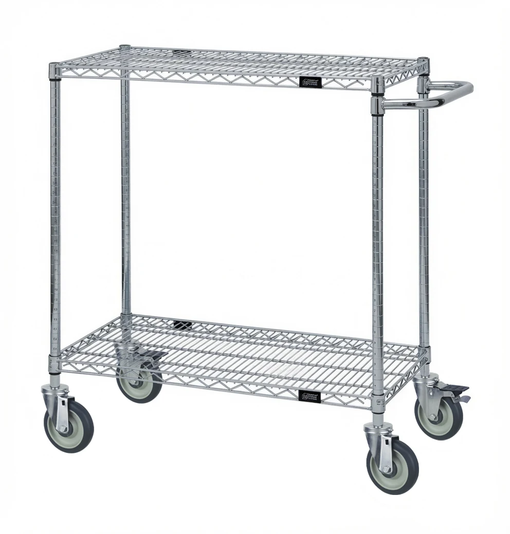 Quantum WRSCP-2136-2 Utility Cart, 36"W x 21"D x 37-1/2"H, 1200 lb capacity, Stainless