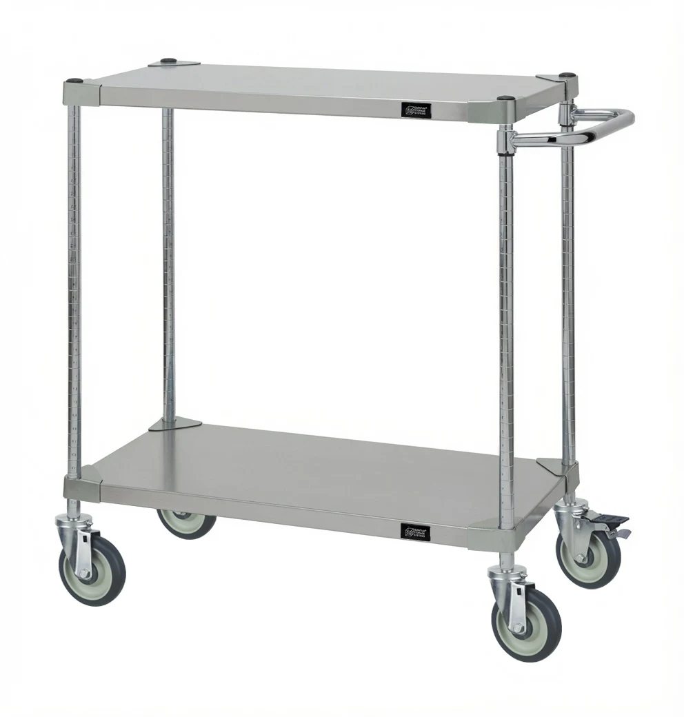 Quantum WRSCP-2148-2SS Utility Cart, 48"W x 21"D x 37-1/2"H, 1200 lb capacity, Stainless