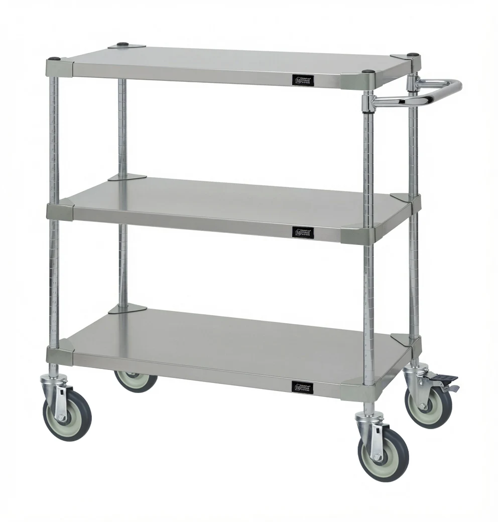 Quantum WRSCP-2160-3SS Utility Cart, 60"W x 21"D x 37-1/2"H, 1200 lb capacity, Stainless