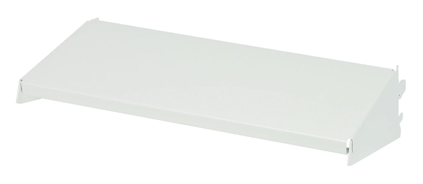 Quantum WS-1218DSHC Partition Wall Dust Shelf, 18"W x 12"D, Oyster White
