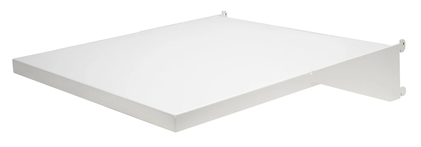 Quantum WS-1818DSHC Partition Wall Dust Shelf, 18"W x 18"D, Oyster White