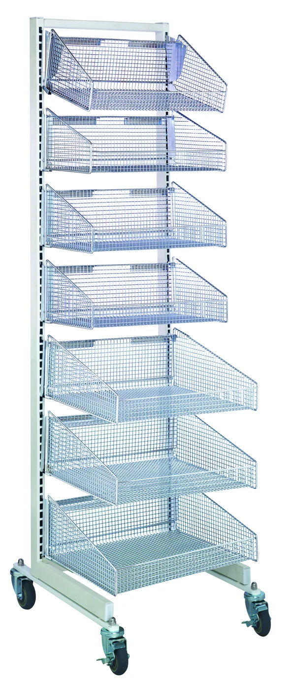 Quantum WS-AD18-4S3L Single-Sided Partition Wall Starter Unit, 18"W x 26"D x 70"H, Oyster White