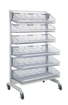 Quantum WS70-SS36-3S3L Mobile Partition Wall Starter Unit, 36"W x 26"D x 74"H, Oyster White
