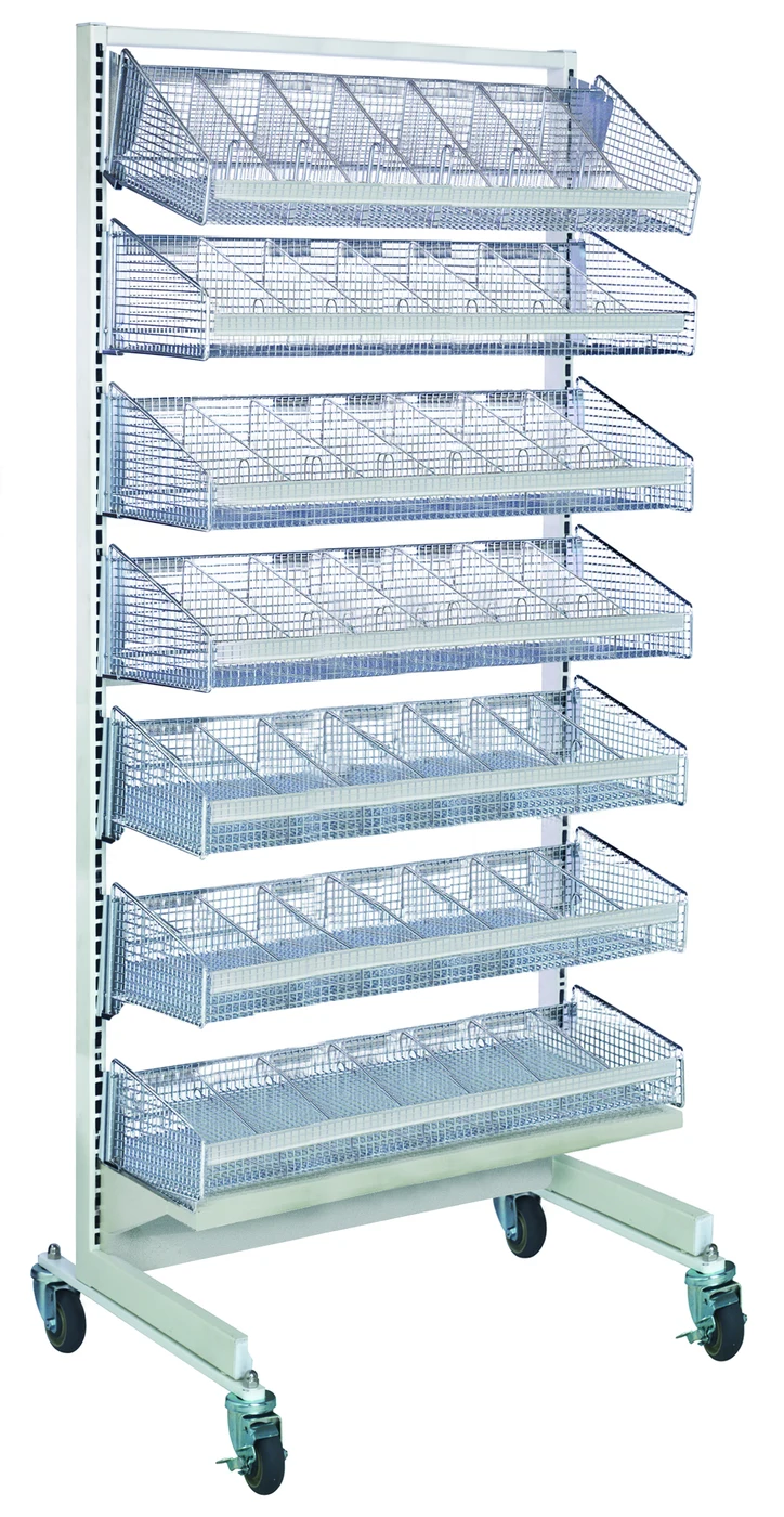 Quantum WS70-SS36-7S15D Mobile Partition Wall Starter Unit, 36"W x 26"D x 74"H, Oyster White
