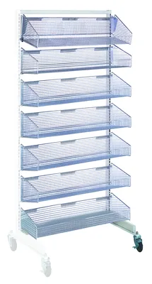 Quantum WS70-SS36AD-7S Mobile Partition Wall Add-On Unit, 36"W x 26"D x 74"H, Oyster White