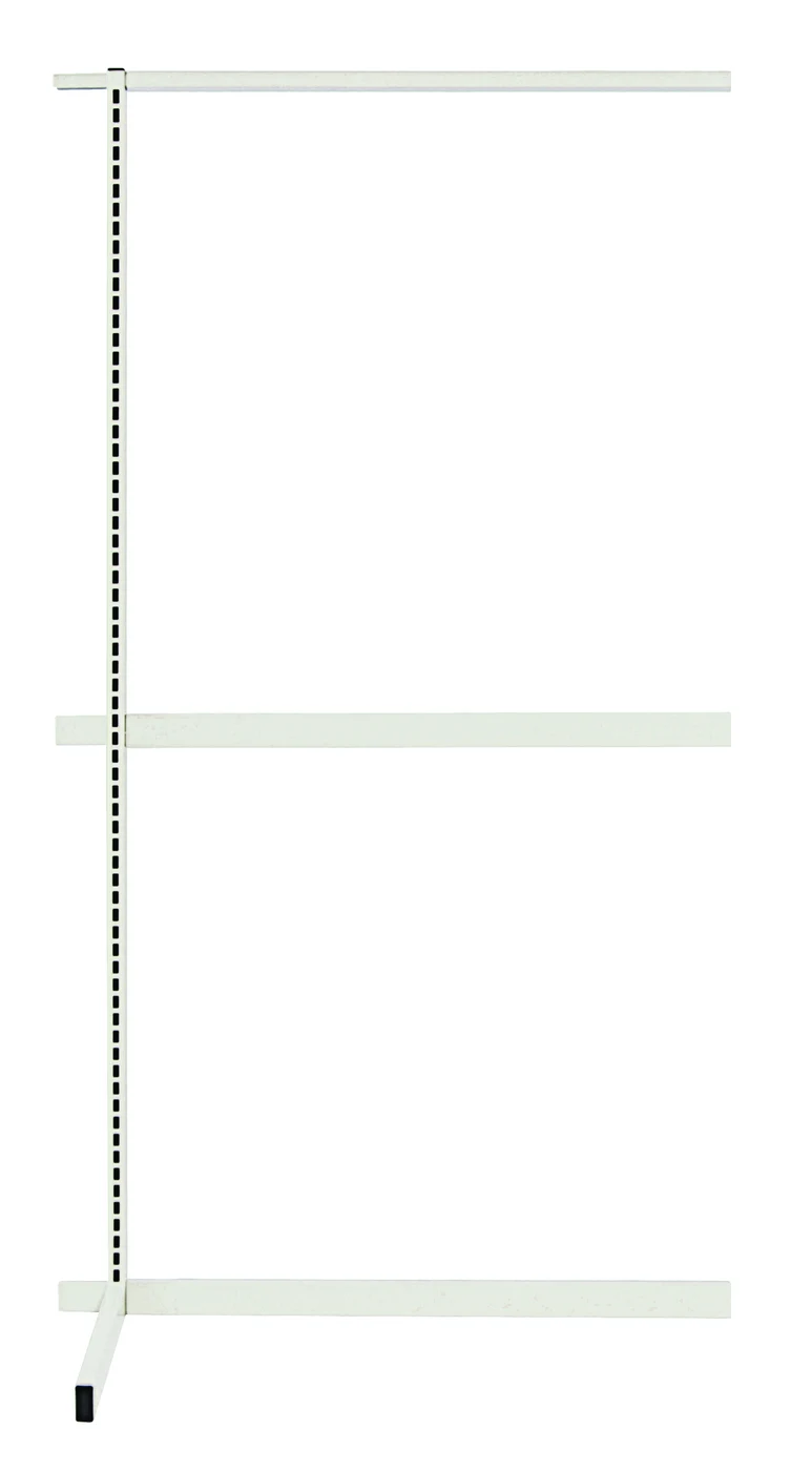 Quantum WS70-SS36ADHC Single-Sided Partition Wall Add-On Unit, 36"W x 26"D x 70"H, Oyster White