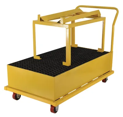 Vestil SRBC-HR-YL Steel Horizontal Spill Pallet
