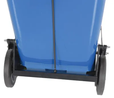 TH-32-BLU-FL trash can shown from an alternate angle