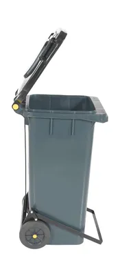 TH-32-GY-FL trash can shown from an alternate angle