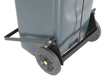 TH-32-GY-FL trash can shown from an alternate angle