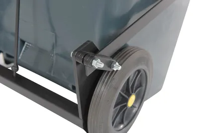 TH-32-GY-FL trash can shown from an alternate angle