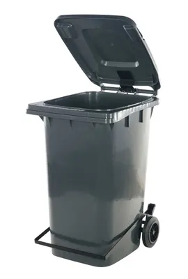 TH-64-GY-FL trash can shown from an alternate angle