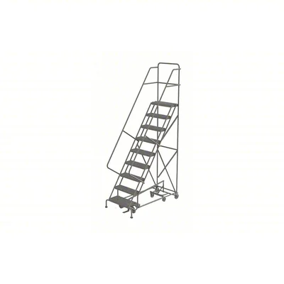 Tri-Arc All-Directional Knocked-Down 9-Step Rolling Ladder, 35" base, 24" wide steps, 450 lb capacity