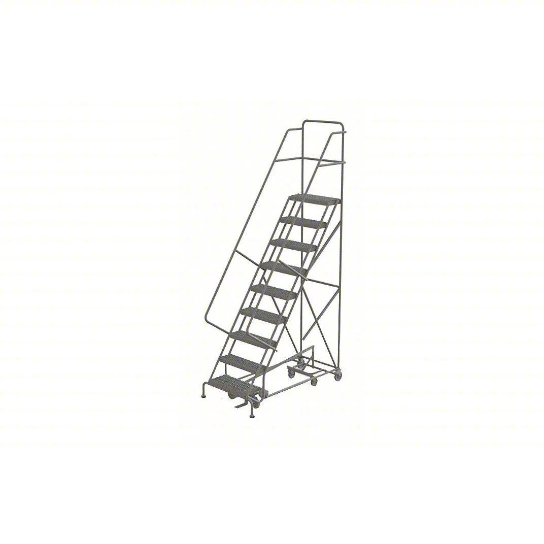 Tri-Arc All-Directional Knocked-Down 9-Step Rolling Ladder, 35" base, 24" wide steps, 450 lb capacity