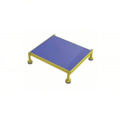 Tri-Arc 1-Step Rolling Ladder, 24" base, 24" top step, 19" wide platform, 800 lb capacity