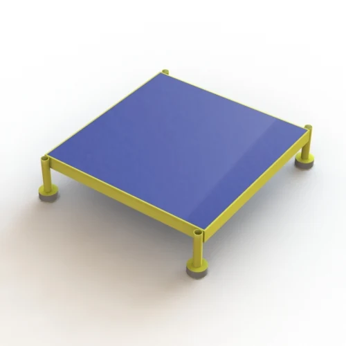 Tri-Arc 1-Step Rolling Ladder, 24" base, 24" top step, 24" wide platform, 800 lb capacity