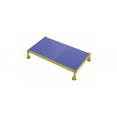 Tri-Arc 1-Step Rolling Ladder, 36" base, 36" top step, 19" wide platform, 800 lb capacity