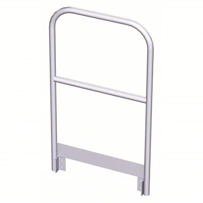 Tri-Arc MPASGR30 Tri-Arc Platform Handrail: 42 In Overall Height, 30 In Overall Lg, Aluminum, 500 Lb Load Capacity