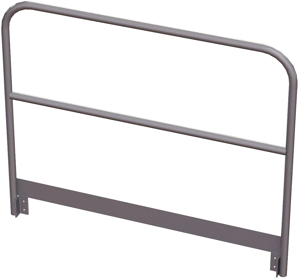 Tri-Arc MPASGR60 Tri-Arc Platform Handrail: 42 In Overall Height, 60 In Overall Lg, Aluminum, 500 Lb Load Capacity