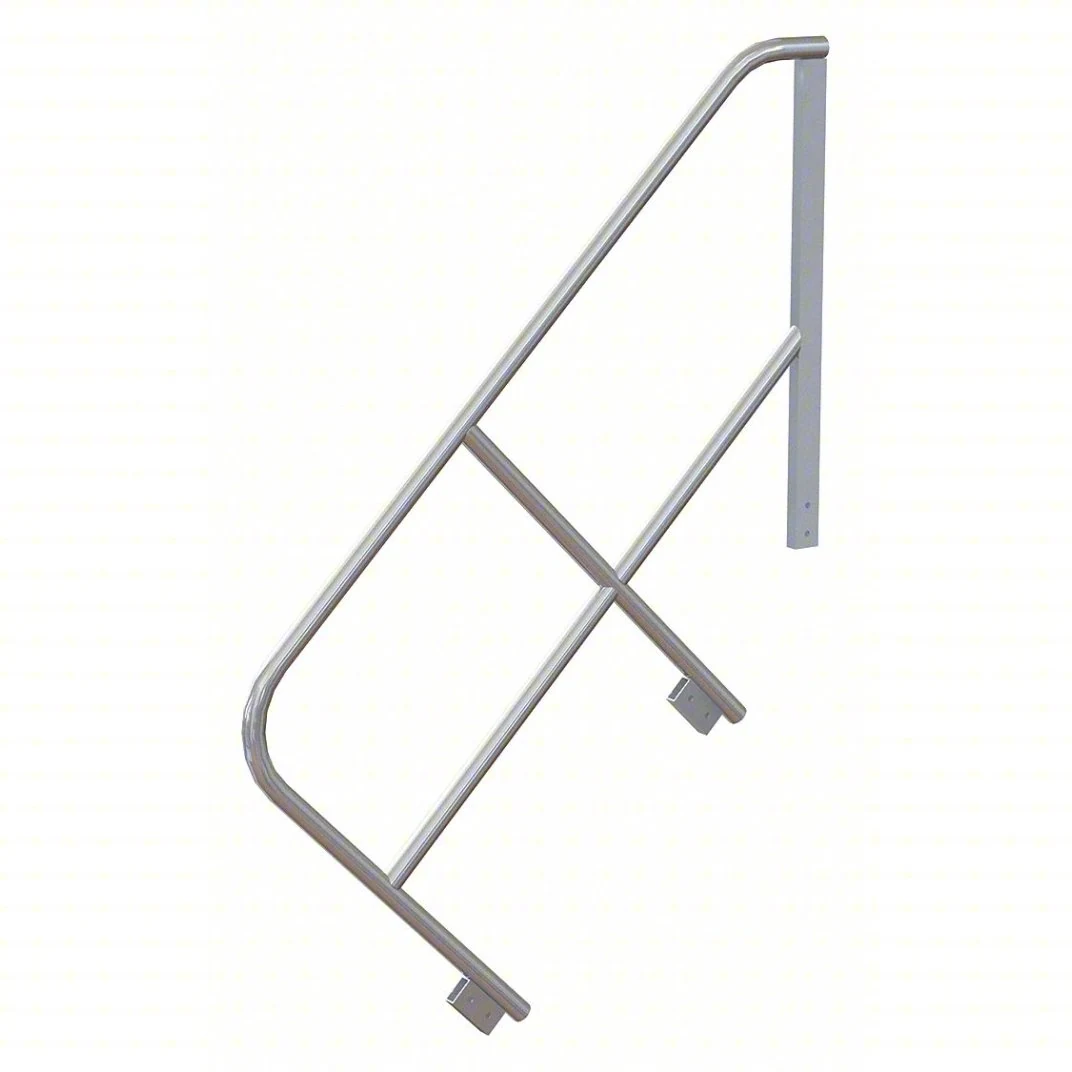 Tri-Arc MPASHR6 Tri-Arc Ladder Handrail: 32 In Overall Height, For Use With Mfr. No. MPASSW6, Aluminum