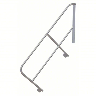 Tri-Arc MPASHR7 Tri-Arc Ladder Handrail: 32 In Overall Height, For Use With Mfr. No. MPASHR7, Aluminum