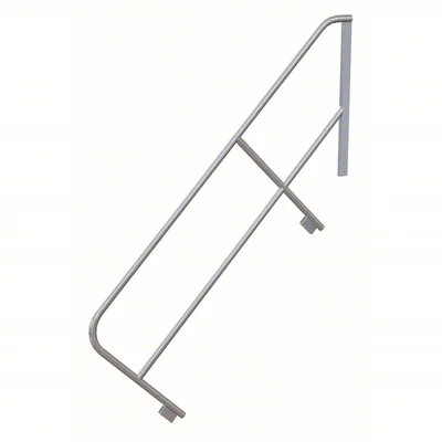 Tri-Arc MPASHR8 Tri-Arc Ladder Handrail: 32 In Overall Height, For Use With Mfr. No. MPASHR8, Aluminum