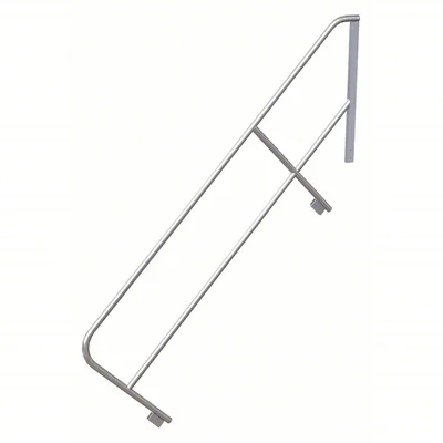 Tri-Arc MPASHR9 Tri-Arc Ladder Handrail: 32 In Overall Height, For Use With Mfr. No. MPASHR9, Aluminum