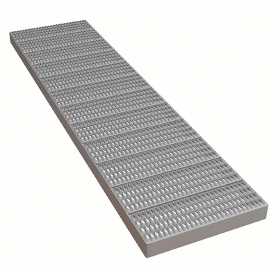 Tri-Arc MPASP120 Tri-Arc Platform Unit: Serrated, 4 In Overall Height, 120 In Platform Lg, 30 In Platform Wide, Aluminum