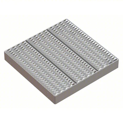 Tri-Arc MPASP30 Tri-Arc Platform Unit: Serrated, 4 In Overall Height, 30 In Platform Lg, 30 In Platform Wide, Aluminum