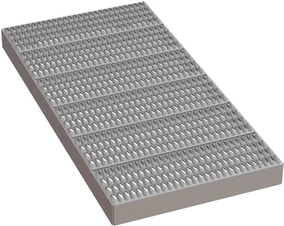 Tri-Arc MPASP60 Tri-Arc Platform Unit: Serrated, 4 In Overall Height, 60 In Platform Lg, 30 In Platform Wide, Aluminum