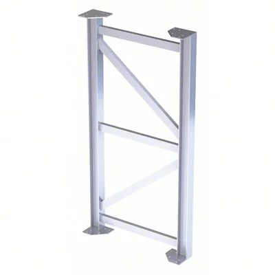 Tri-Arc MPASST7 Tri-Arc Support Leg: 63 In Overall Height, 30 In Overall Wide, Aluminum, 500 Lb Load Capacity
