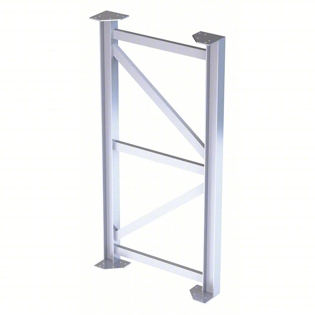 Tri-Arc MPASST7 Tri-Arc Support Leg: 63 In Overall Height, 30 In Overall Wide, Aluminum, 500 Lb Load Capacity