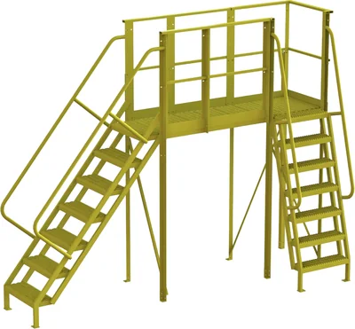 Tri-Arc Work Platform, 20" bridge span, 1,000 lb capacity, perforated tread — view 3