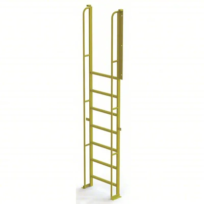 Tri-Arc Industrial Crossover, 90° incline, 8-rung ladder, 24" wide, 1,000 lb capacity, perforated tread
