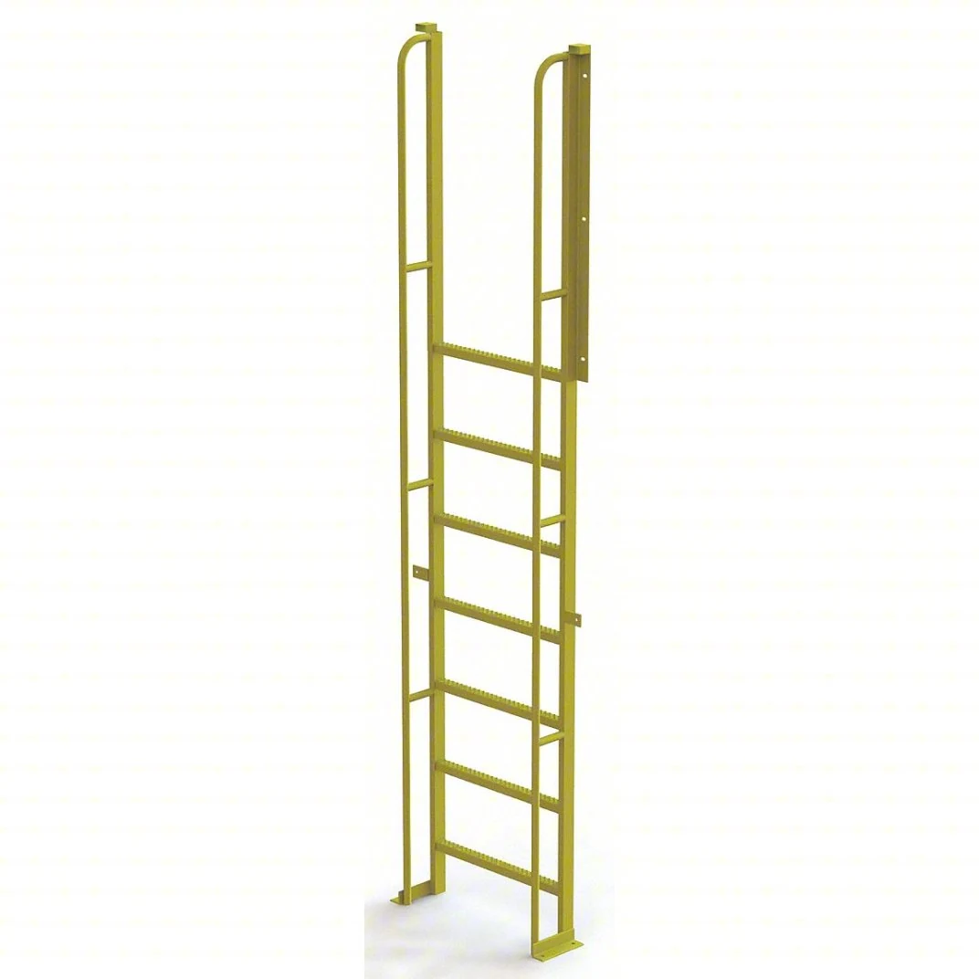 Tri-Arc Industrial Crossover, 90° incline, 8-rung ladder, 24" wide, 1,000 lb capacity, perforated tread