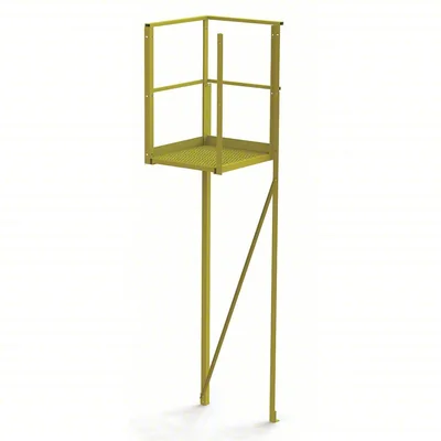 Tri-Arc UCT06242 Tri-Arc U-Design Turn Platform: 1,000 Lb Load Capacity, Steel, Serrated, 102 In Overall Height, 60 In Platform Height
