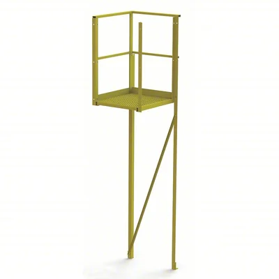 Tri-Arc UCT07246 Tri-Arc U-Design Turn Platform: 1,000 Lb Load Capacity, Steel, Perforated, 112 In Overall Height