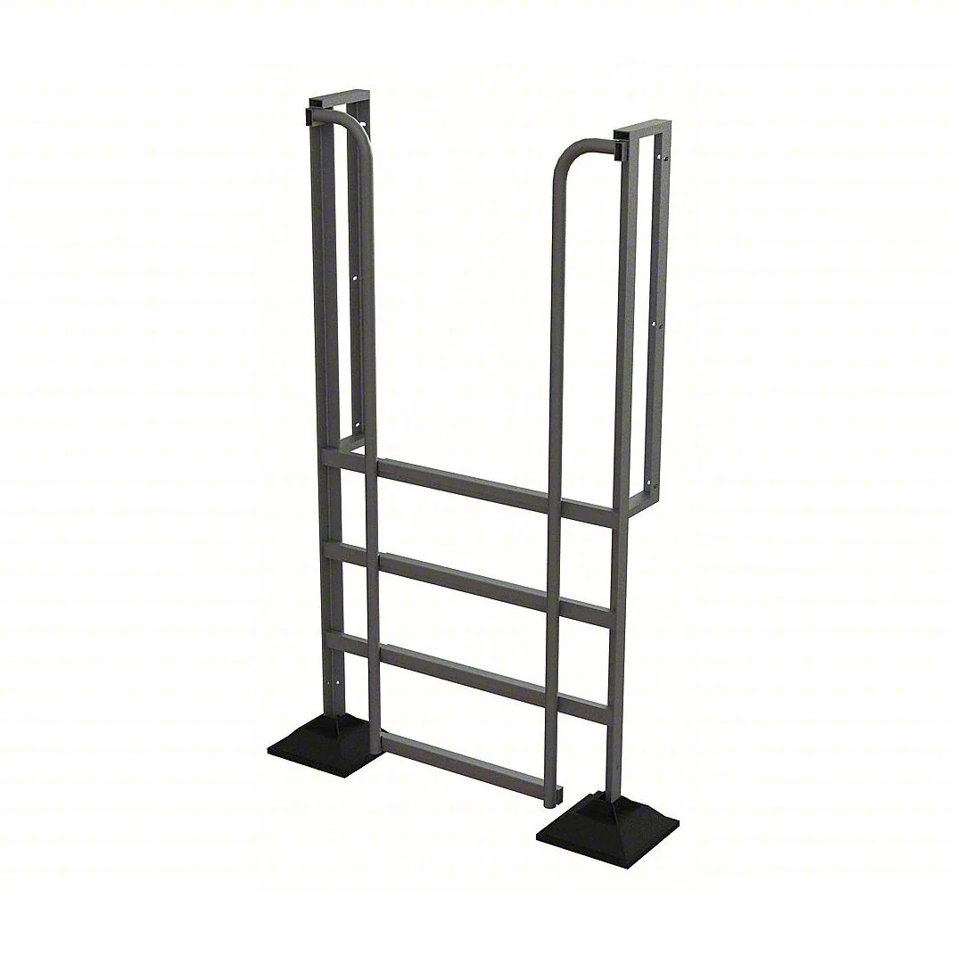 Tri-Arc 4-Step Aluminum Rolling Ladder, 40" top step, 500 lb capacity